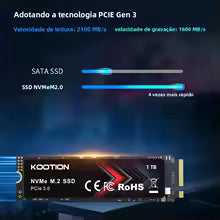 KOOTION SSD M.2 NVMe – 256GB / 512GB / 1TB / 2TB, PCIe 3.0x4, Gen3, 2280