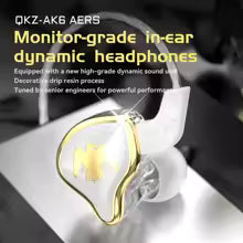 QKZ AK6 Ares / DMX / AKX Wired Earphones – Hi-Fi, Heavy Bass, Noise Cancelling Mic, Sport & Gaming