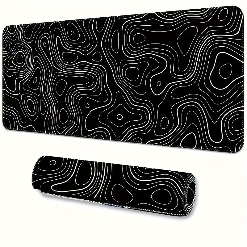 BLIKSEM Large Extended Gaming Mouse Pad – Stitched Edges, Anti-Slip Rubber Base