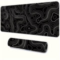 BLIKSEM Large Extended Gaming Mouse Pad – Stitched Edges, Anti-Slip Rubber Base
