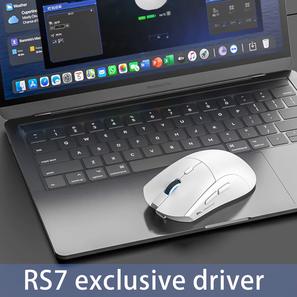SMAILWOLF RS7 Wireless Gaming Mouse – 3 Modes, Bluetooth, PAW3311, Suitable for Large Hands