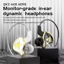 QKZ AK6 Ares / DMX / AKX Wired Earphones – Hi-Fi, Heavy Bass, Noise Cancelling Mic, Sport & Gaming